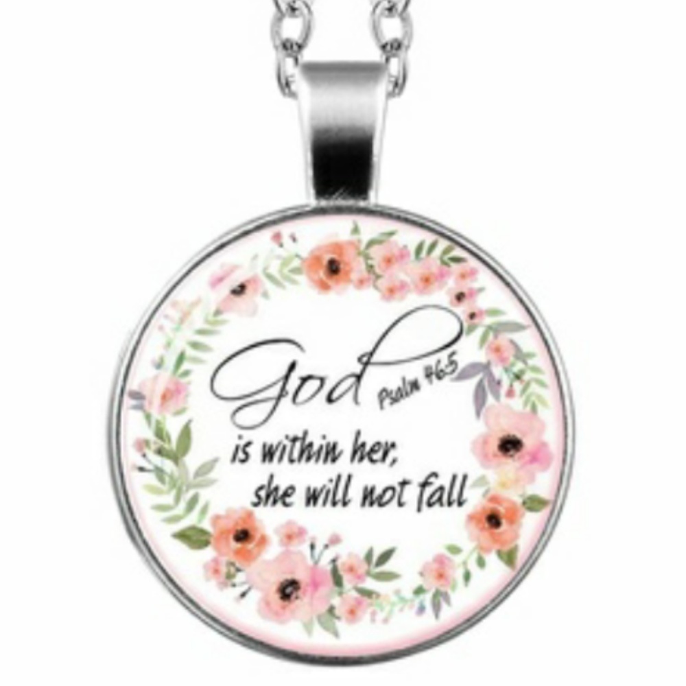 "God is Within Her" Pendant Necklace